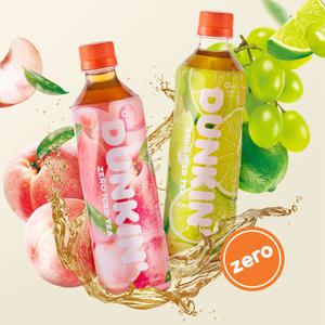 던킨 제로 아이스티 2종 500ml 12개입 (화이트피치/샤인앤라임)
