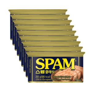 스팸 클래식 오리지널 통조림 햄 캔 200g x9개