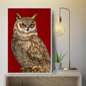 [RG0Q2P52]부엉이그림 캔버스 41C OWL8 풍수그림 재물운