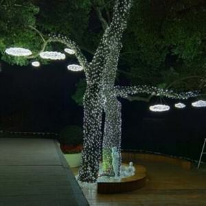 100구 투명선 LED 백색전구(10M) (전원잭별매) (150cm 500cm트리용)