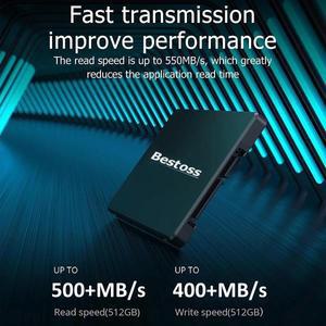 Bestoss HDD 25 하드 디스크 내장 솔리드 스테이트 드라이브 Sata3 128GB 240GB 256GB 1TB