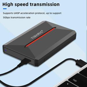 TISHRIC SATA 25 인치 하드 드라이브 케이스 HDD 인클로저 USB 30 속도 최대 5Gbps 지지대 7mm 95mm 직렬