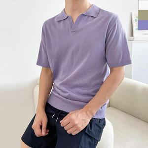[라일리] Rly UND 5007 남자오픈카라반팔니트티 라쏠 반폴라