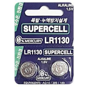 알카라인 버튼셀 무수은 건전지 LR1130 (낱개2P) 버튼셀전지