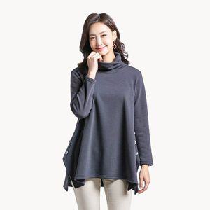 [Elegance Madam]기모 터틀넥 버튼장식 블라우스 E214BL04_P371705379