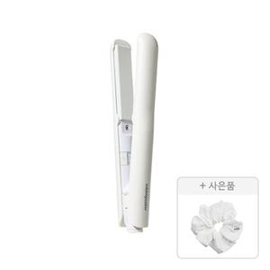 글램팜 오마이글램 OMG고데기, GP105, 화이트, 미들사이즈, 1개 + 증정(헤어스크런치, 화이트, 1개)