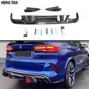 카본 자동차 리어 범퍼 디퓨저 립 스포일러 업그레이드 바디키트 BMW X5M F95 X6M