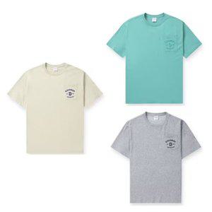[디스커버리](광주신세계)[24S/S] 디스커버리 DXRS59043 바시티 포켓 반팔티셔츠 반팔 남여 커플 티셔츠