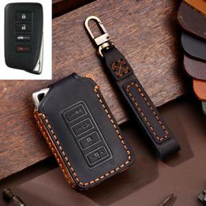 수제 가죽 자동차 키 호환 케이스 커버 렉서스 NX ES GS RX IS RC LX 200 250 350 450H 300H ES200 자동 스