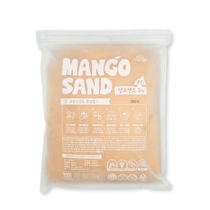 키즈망고 모래 소꿉 놀이 망고 샌드 우드 5kg 모래성 만들기
