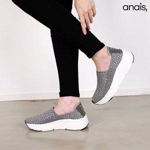 [아나이스] 쫀쫀한 통굽 우븐슈즈 4cm_25S350 [무료배송]
