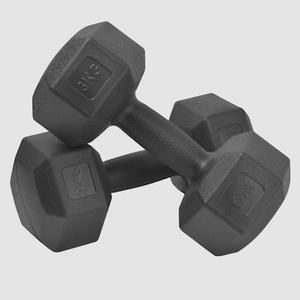 스포츠 육각 덤벨 아령 블랙 5kg 2개