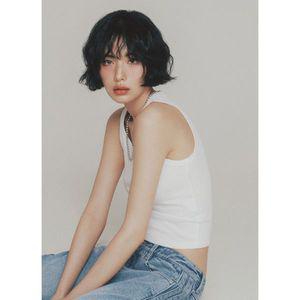 르꼬끄 나나 우먼스 골지 나시 화이트 블랙 여성 민소매