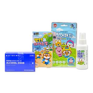 스킨세이프 모기기피제 + 뽀로로 아이스겔밴드 + 뽀로로썸머패치 + SD알콜스왑100매입