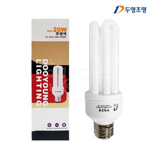 [박스구매50개입] eftr20ex-d 주광색 전구색 el20w e20ex-d 20w형광등 삼파장
