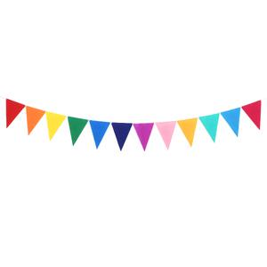 펠트 세모 가랜드 (레인보우) 생일 파티 용품