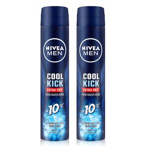 니베아 맨 데오드란트 스프레이 쿨 킥 200ml x 2개