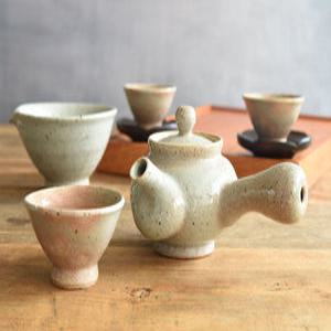 황토분청 3인 전통다기 다도세트