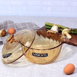 비젼 튤립 내열 유리냄비 편수 1.5L 양수 2.5L 3.5L 직화냄비