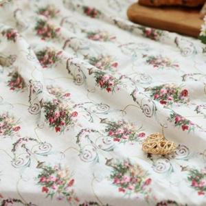 원단마트 DTP 21수 퓨어 아미 린넨 linen 대폭 워싱 baroque Rose(d0252)