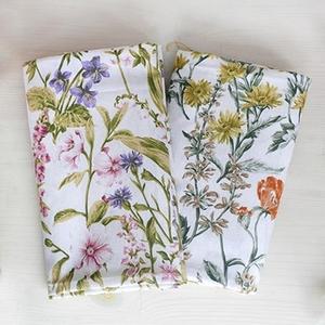 원단마트 20수 패브릭 천 린넨원단 linen 라비아 2종 시리즈 [핑크패턴,오렌지패턴]