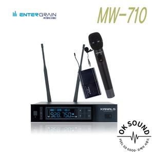 KANALS 카날스 MW-710 1채널 무선마이크 900MHz 강의용 헤드셋타입 학교 교회마이크