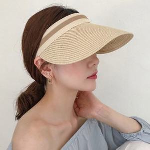 밀짚 라탄 썬캡 성인 물놀이 모자 해수욕 햇빛 차단 수영 워터파크 야외 동남아여행 골프 가리는 챙 창큰
