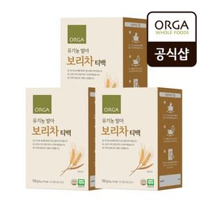 올가 유기농 발아 보리차 150g(10g*15ea) (150g)X3개