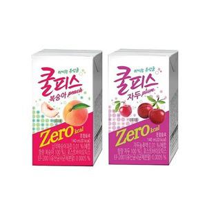 제로 쿨피스 자두 복숭아 음료수 과일주스 쿨피스제로 140ml 24팩