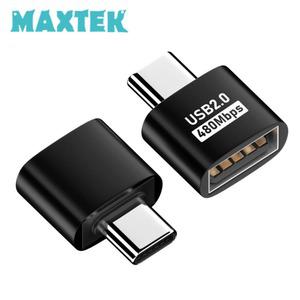 맥스텍 MT478 Type-C to USB-A M/F OTG 변환 젠더 블랙 USB2.0 / 480Mbps / USB C타입 충전 젠더