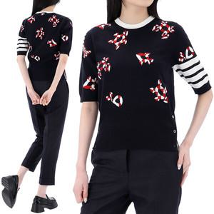 톰브라운 사선 인타르시아 니트 FKA451A Y3007 415