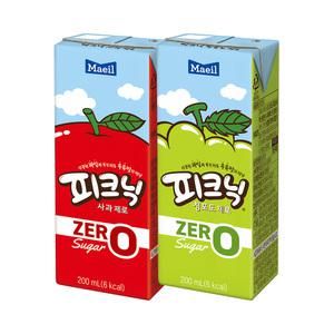 매일 피크닉 제로 2종 사과/청포도 200ml 48팩