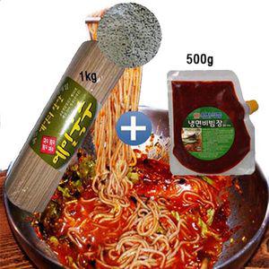 봉평 메밀국수1kg+비빔장500g 비빔막국수 막국수 메밀국수 메밀막국수 메밀소바국수 냉소바국수