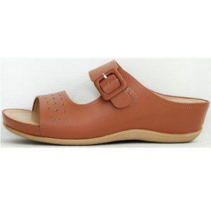 [베어파우](광주신세계)(BEARPAW) CALLIE 여성 키높이 가죽 슬리퍼 (0249004PB-W)