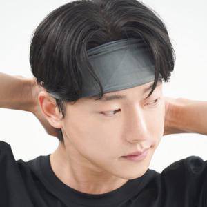 유에서무 에어핏 스포츠 헤어밴드 그레이 2P