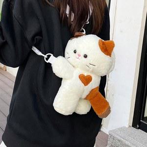고양이가방 귀여운 백팩 크로스백 냥이 프러시 인형 가방
