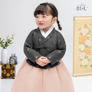 [한복]CW010 여진회금박 아동한복 여아한복