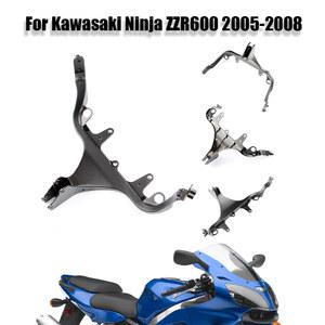 헤드라이트 브래킷 오토바이 어퍼 스테이, 가와사키 Ninja-ZZR600 2005-2008 오토바이 개조 부품