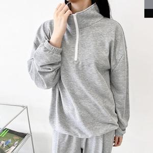 여자 운동 산책 반집업 맨투맨 케쥬얼코디 커플티