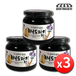 블루원 배도라지청 600g x 3병 국산 배도라지 도라지청 약도라지청 도라지배청 배도라지고 진액 액기스