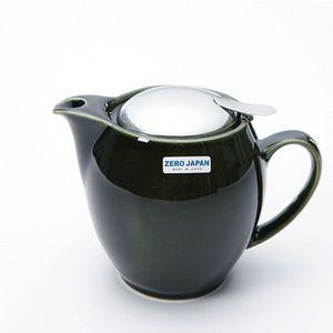 [기타]제로재팬 TDEADQRN 도자기 라운드 티포트 350ml 안티크그린