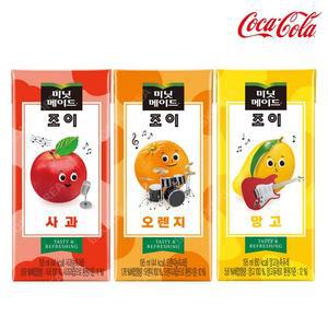 코카 미닛메이드 조이 195ml 오렌지 12팩 망고 12팩 애플 8팩  총 32팩