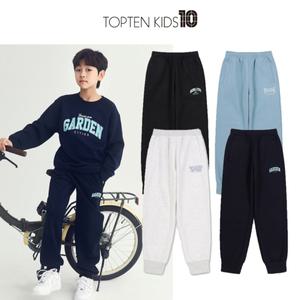 [롯데백화점]탑텐키즈 MKF1PT1201 남아) 더블니트 레터링 조거 스웨트팬츠