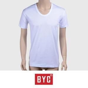 빅사이즈 무지 백색 (BYC)면100% 런닝 남성 반팔