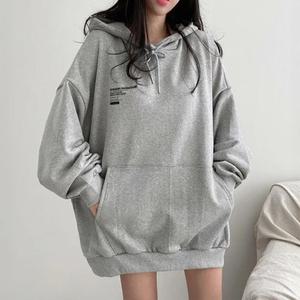 여자 오버핏 레터링 후드 포켓 맨투맨 DMESW-TSA-STS14326893