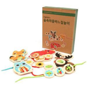 유아 실끼우기 소근육 발달 놀이세트 끈꿰기 소근육놀이 실꿰기놀이 블록