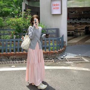 [모어오브]아이린 스커트 밴딩 플레어 롱스커트