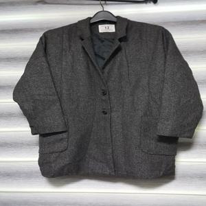 F220629-02 모직 네모포켓 베이직 롱 코트 자켓 y2k