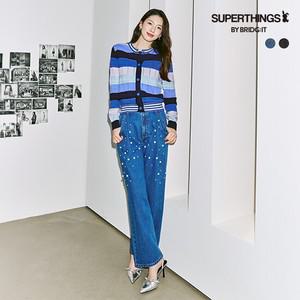 [X슈퍼띵스]25SS 진주 데님 팬츠