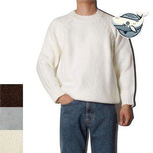 겨울 데일리 라운드넥 니트 스웨터 남자 캐주얼 (WFH1CDW)